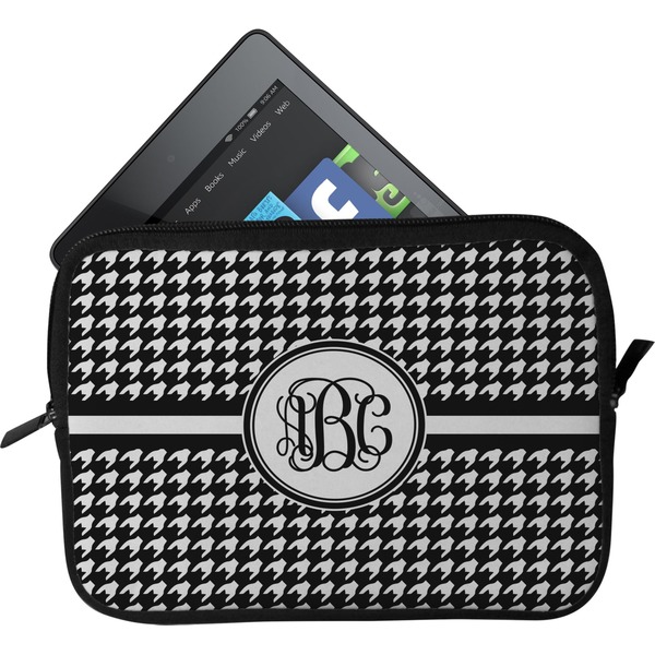 Custom Houndstooth Tablet Case / Sleeve - Small (Personalized)