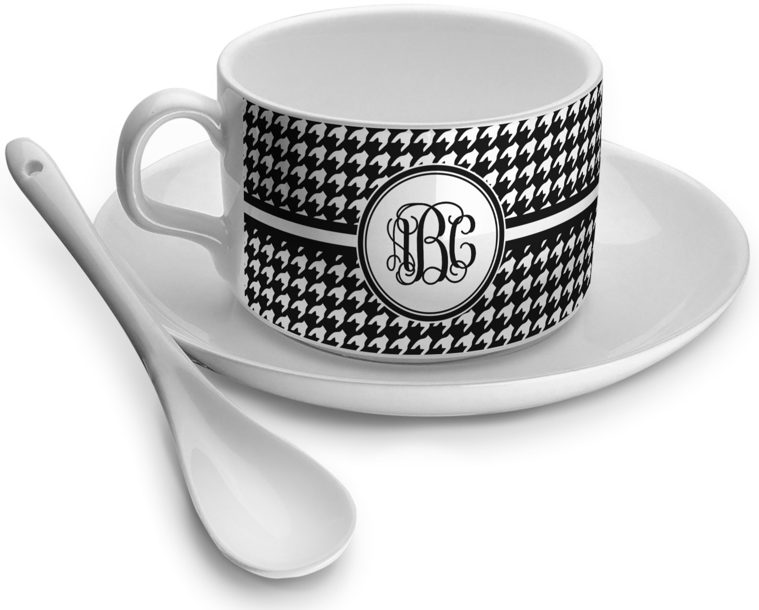 Houndstooth Tea Cup (Personalized) YouCustomizeIt