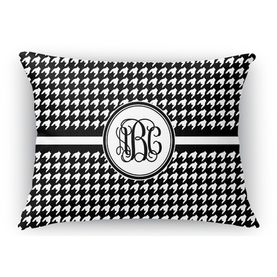 Houndstooth Rectangular Throw Pillow - 18"x24" (Personalized)