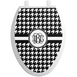 Houndstooth Toilet Seat Decal - Elongated (Personalized)