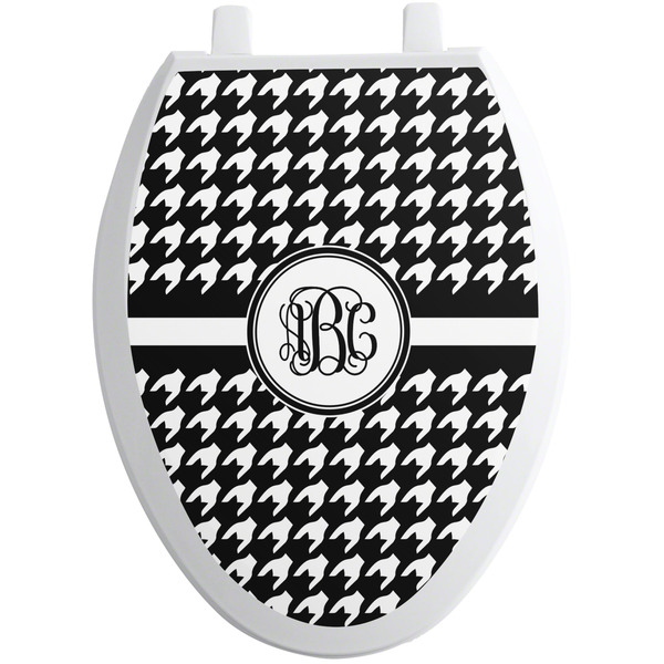 Houndstooth Toilet Seat Decal (Personalized)