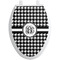 Houndstooth Toilet Seat Decal (Personalized)