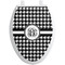 Houndstooth Toilet Seat Decal - Elongated (Personalized)