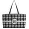 Houndstooth Tote w/Black Handles - Front View