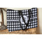 Houndstooth Tote w/Black Handles - Lifestyle View