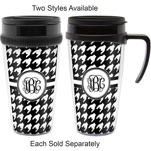 Houndstooth Travel Mugs - with & without Handle