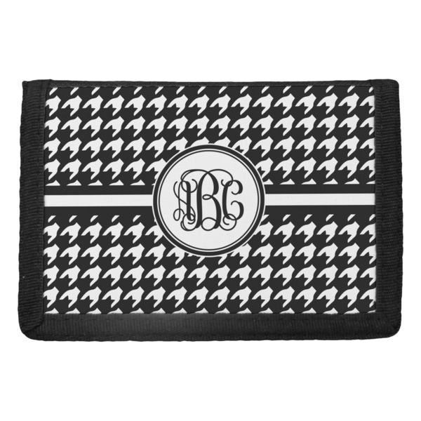 Custom Houndstooth Trifold Wallet (Personalized)