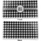 Houndstooth Vinyl Check Book Cover - Front and Back