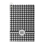 Houndstooth Waffle Weave Golf Towel (Personalized)