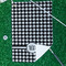 Houndstooth Waffle Weave Golf Towel - In Context