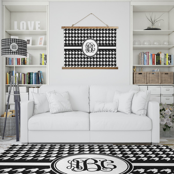 Houndstooth Wall Hanging Tapestry - IN CONTEXT