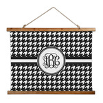 Houndstooth Wall Hanging Tapestry - Wide (Personalized)