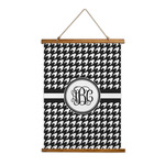Houndstooth Wall Hanging Tapestry (Personalized)