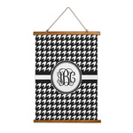 Houndstooth Wall Hanging Tapestry (Personalized)