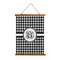 Houndstooth Wall Hanging Tapestry (Personalized)