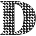 Houndstooth Letter Decal - Medium (Personalized)