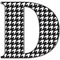 Houndstooth Wall Letter Decal