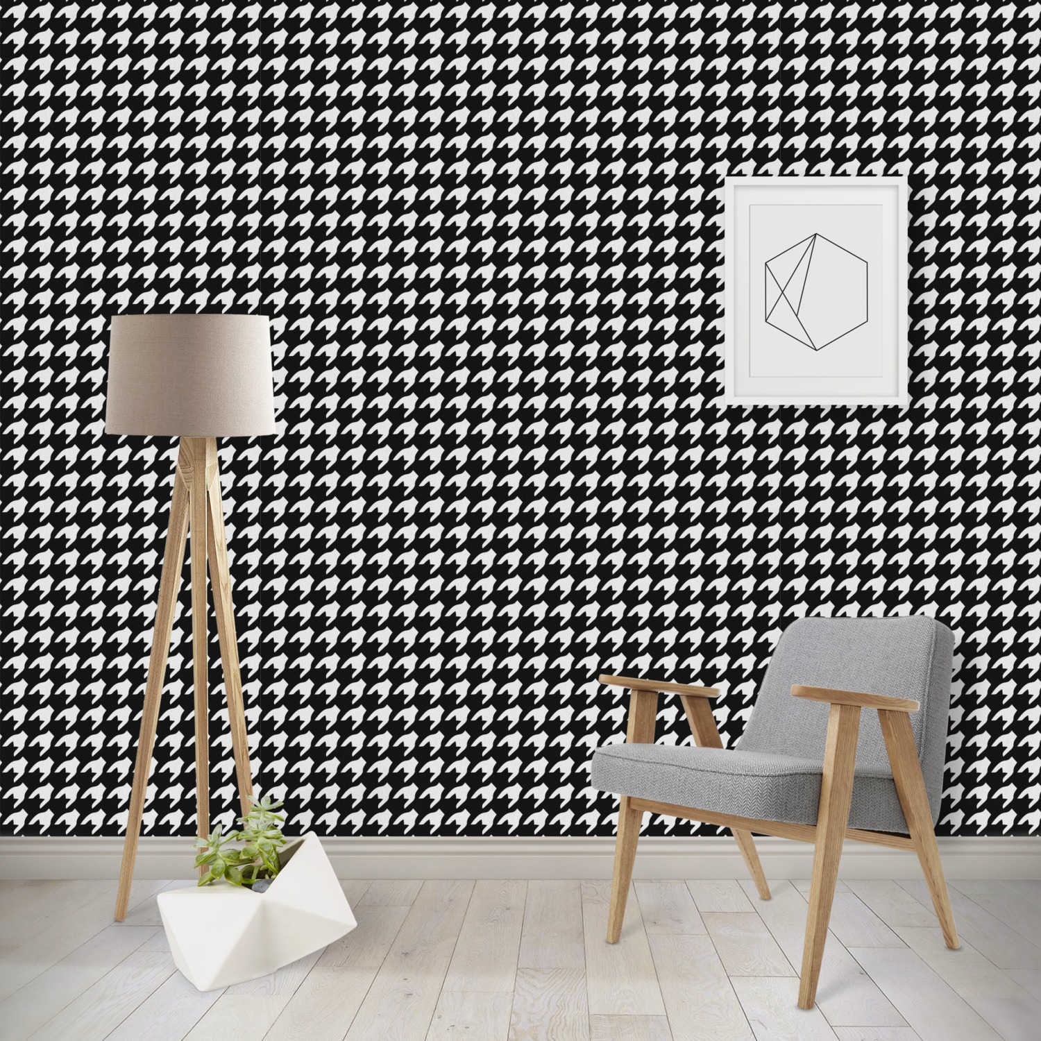 Houndstooth background Black and White Stock Photos  Images  Alamy