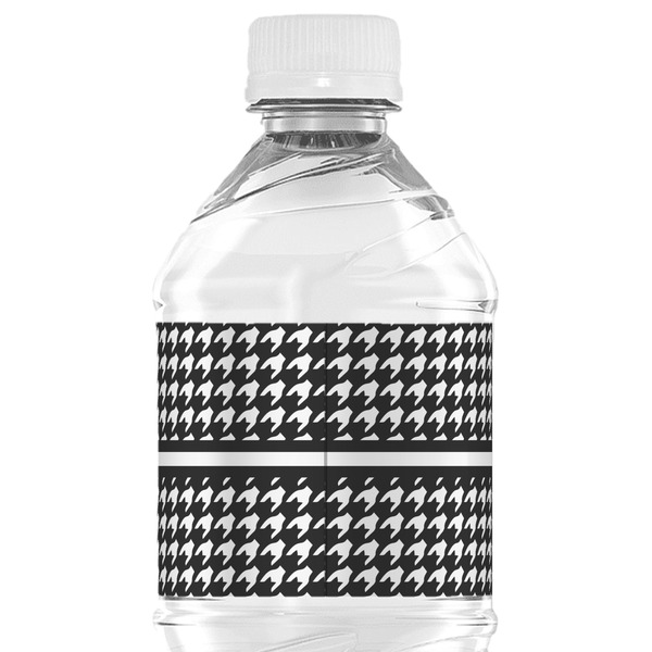 Houndstooth Water Bottle Label - Back View