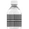 Houndstooth Water Bottle Label - Back View