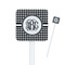 Houndstooth Square Plastic Stir Sticks (Personalized)