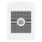 Houndstooth White Treat Bag - Front View