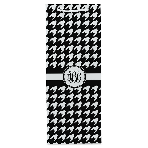 Houndstooth Wine Gift Bag - Gloss - Front