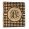 Houndstooth Wood 3-Ring Binders - 1" Letter - Front