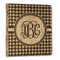 Houndstooth Wood 3-Ring Binder - 1" Letter Size (Personalized)