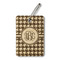 Houndstooth Wood Luggage Tags - Rectangle - Front/Main