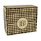 Houndstooth Wood Recipe Box - Front/Main