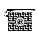 Houndstooth Wristlet ID Case w/ Monogram