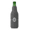 Houndstooth Zipper Bottle Cooler - FRONT (bottle)