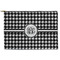 Houndstooth Zipper Pouch Large (Front)