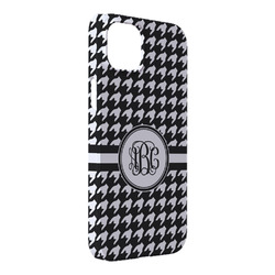 Houndstooth iPhone Case - Plastic - iPhone 14 Plus (Personalized)