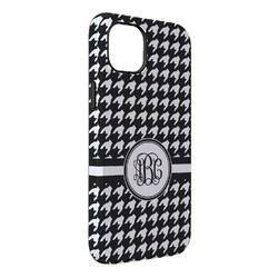 Houndstooth iPhone Case - Rubber Lined - iPhone 14 Pro Max (Personalized)