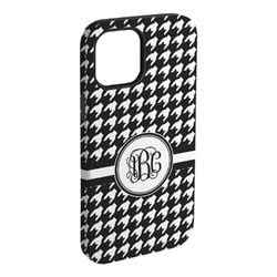 Houndstooth iPhone Case - Rubber Lined - iPhone 15 Plus (Personalized)