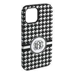 Houndstooth iPhone Case - Rubber Lined - iPhone 15 Pro Max (Personalized)