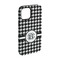 Houndstooth iPhone Case - Rubber Lined - iPhone 15 Pro (Personalized)