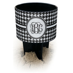 Houndstooth Black Beach Spiker Drink Holder (Personalized)