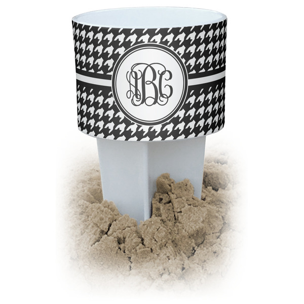 Custom Houndstooth Beach Spiker Drink Holder (Personalized)
