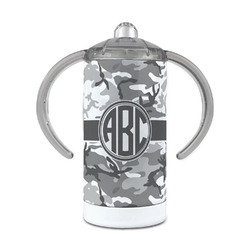 Camo 12 oz Stainless Steel Sippy Cup (Personalized)