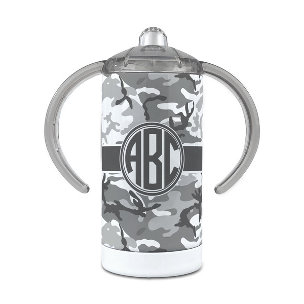 Custom Camo 12 oz Stainless Steel Sippy Cup (Personalized)