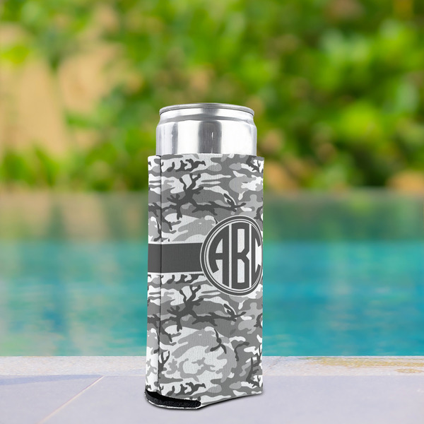 Camo Can Cooler - Tall 12oz - In Context