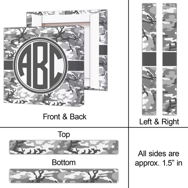 Camo 12x12 - Canvas Print - Approval