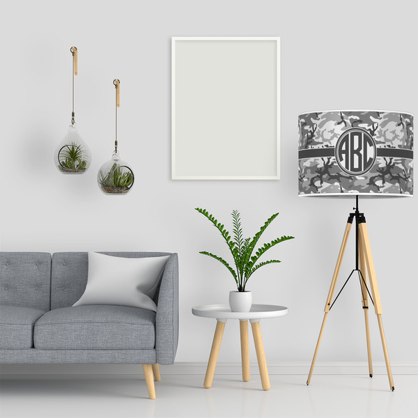 Camo 16" Drum Lampshade - LIFESTYLE