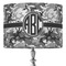 Camo 16" Drum Lampshade - ON STAND (Fabric)