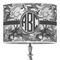 Camo 16" Drum Lampshade - ON STAND (Poly Film)