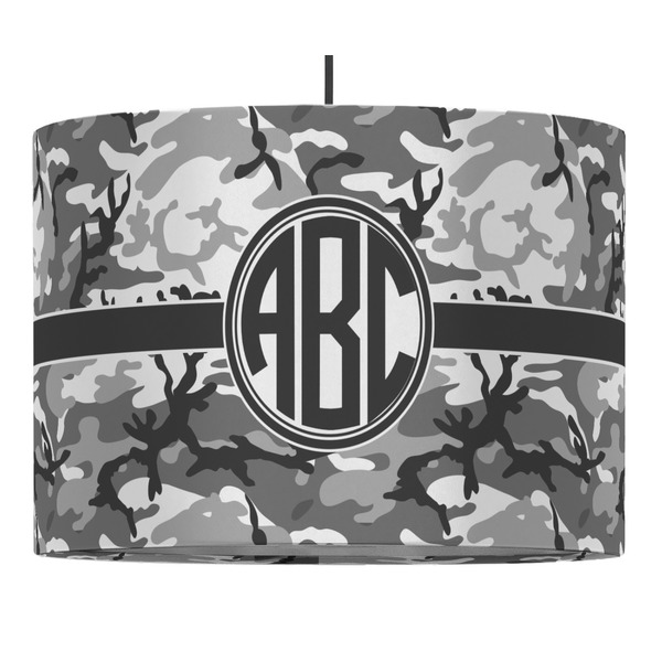 Custom Camo 16" Drum Pendant Lamp - Fabric (Personalized)
