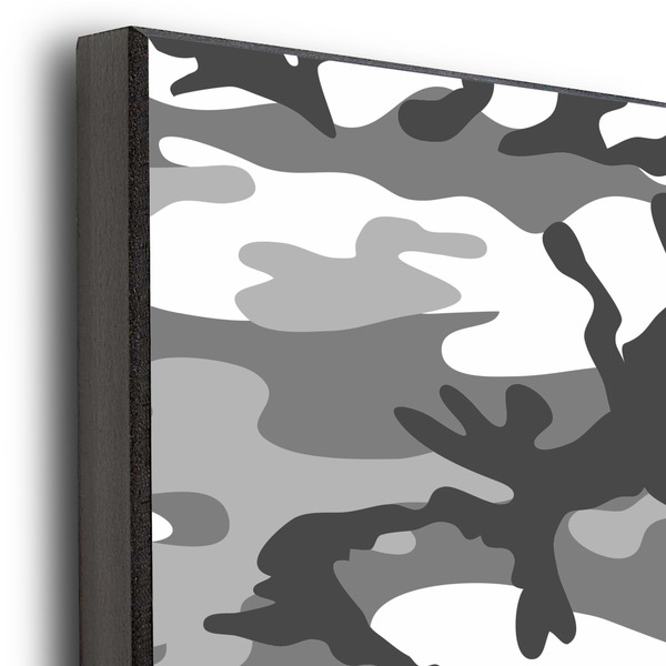 Camo 20x24 Wood Print - Closeup